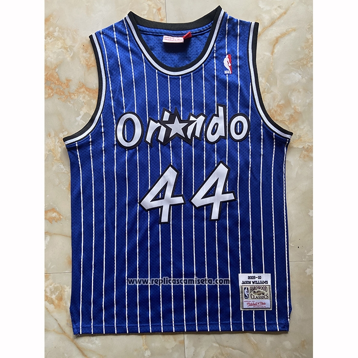 Camiseta Orlando Magic Brandon Williams NO 44 Mitchell & Ness 2009-10 Azul